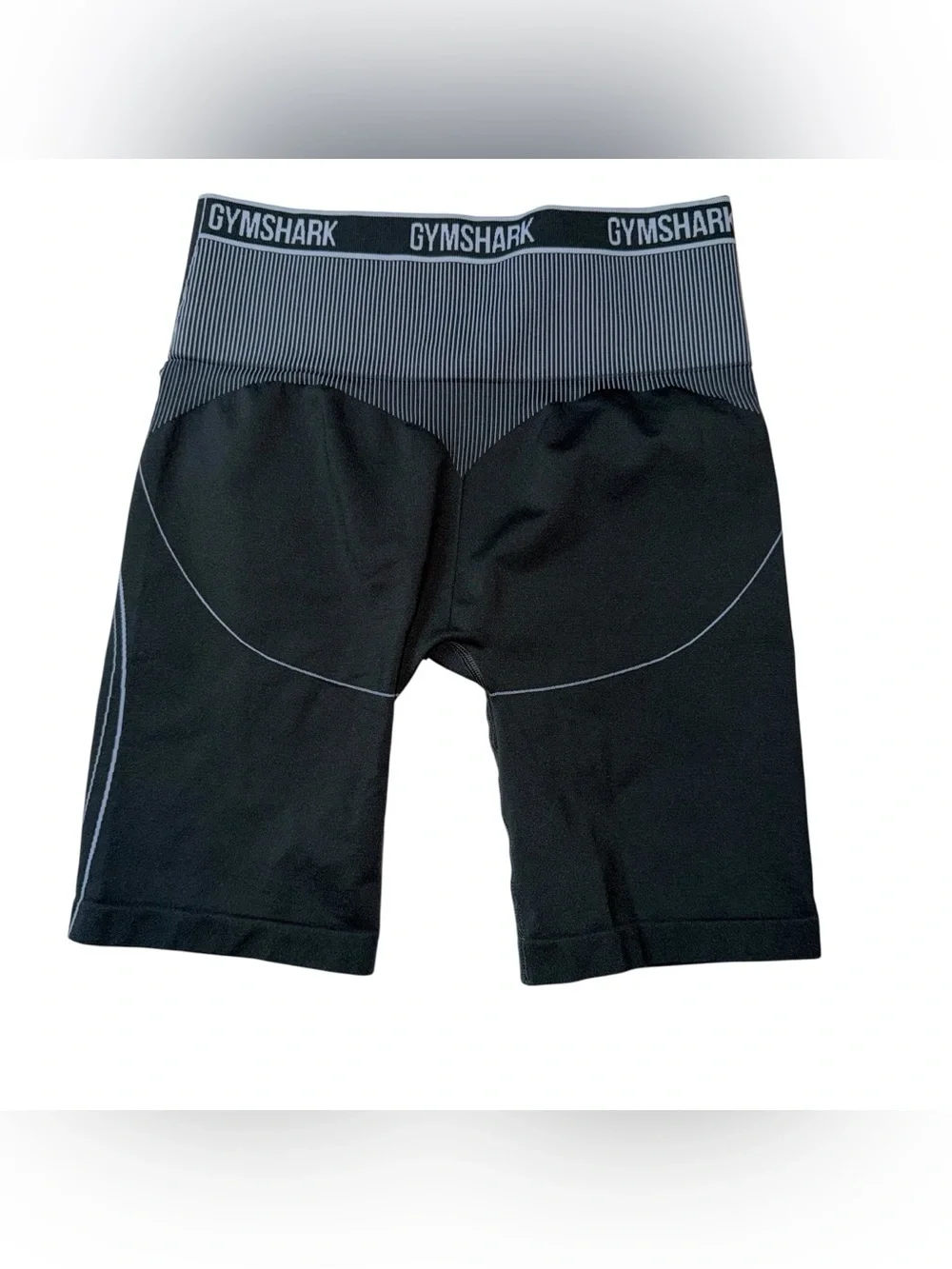 Gymshark Black Athletic Compression Shorts with Reflective Trim
